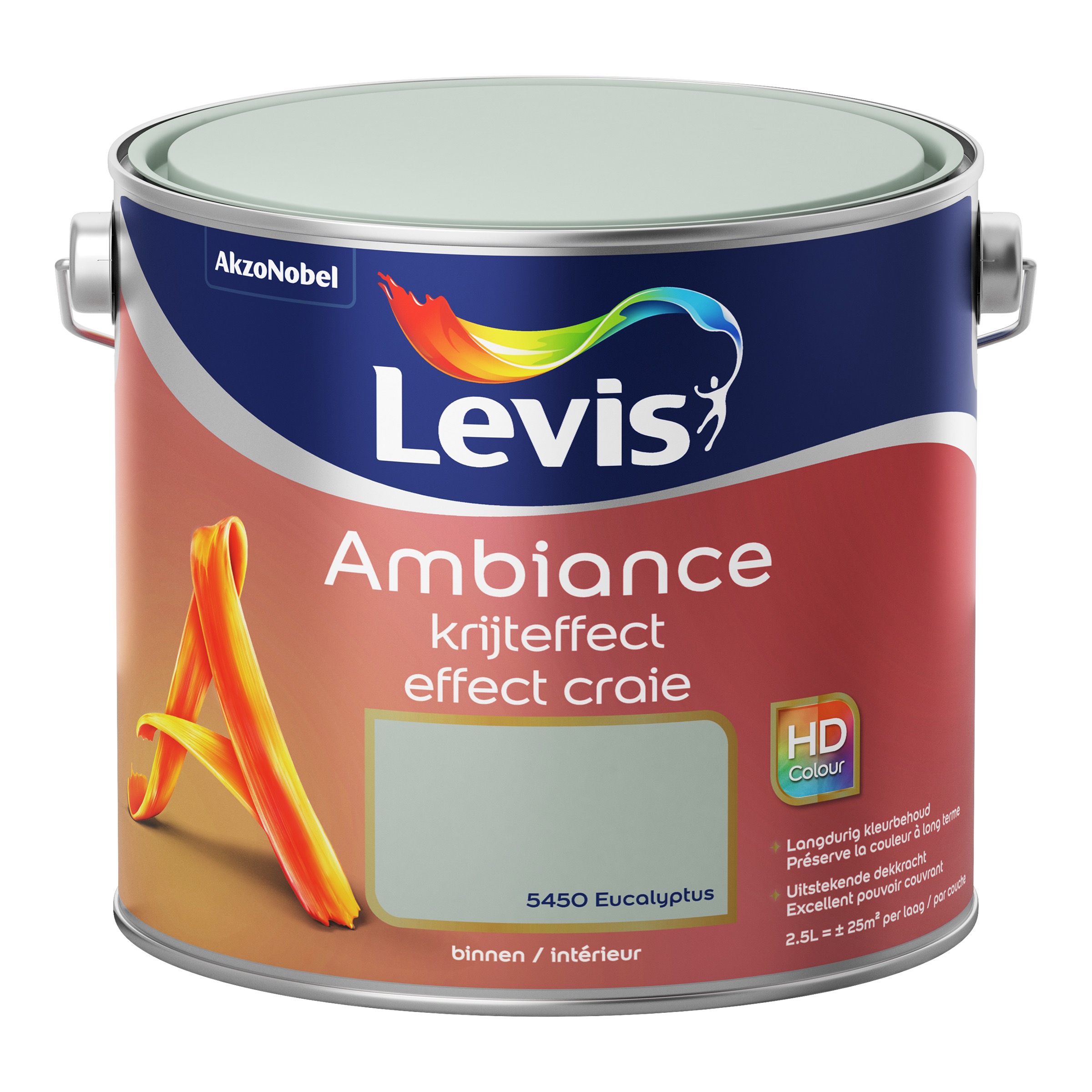 Muurverf Ambiance Krijteffect Eucalyptus 2,5 L