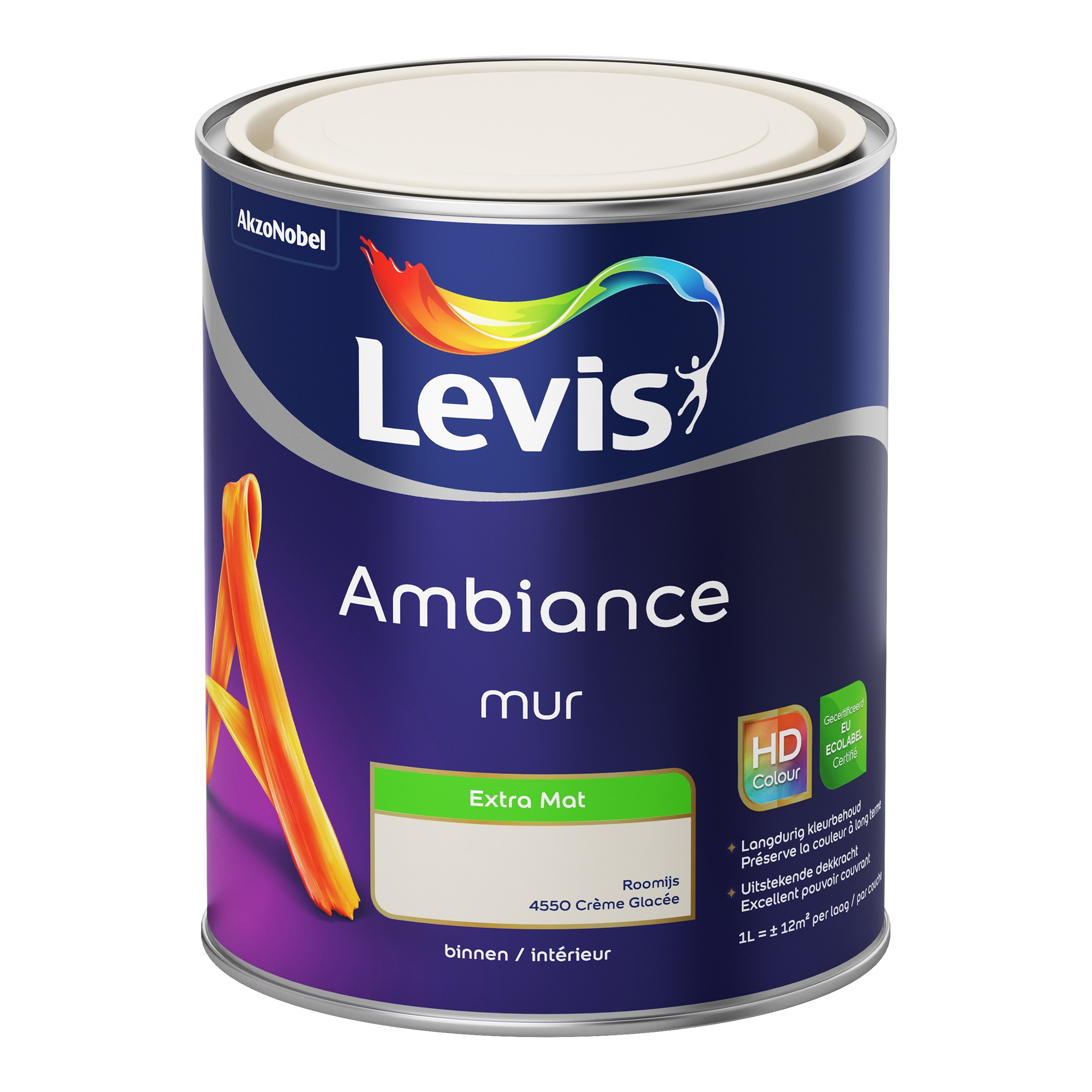 MUURVERF AMBIANCE MUR EXTRA MAT ROOMIJS 1 L