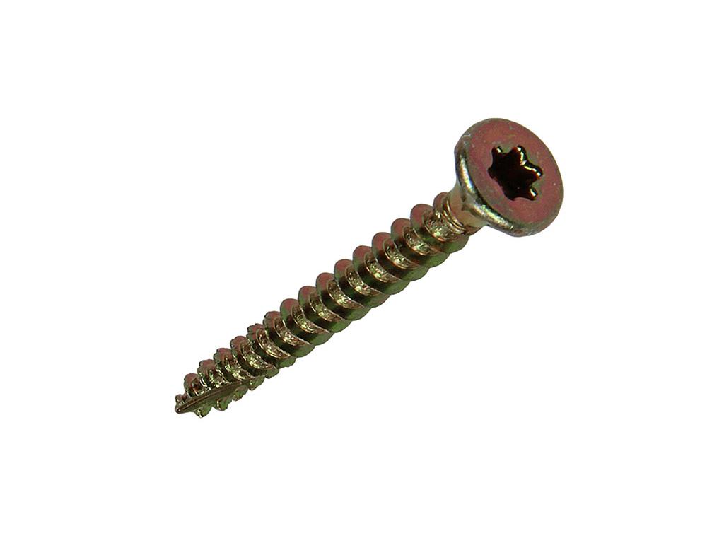 SPAANPLAATSCHROEVEN VZ KOP-ZELFB. GEELVERZ. 3,5X30MM - 75ST