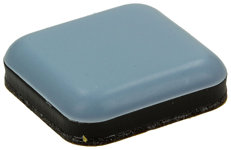 Zelfklevende Glijpastilles Grijs 25x25mm - 4 Stuks