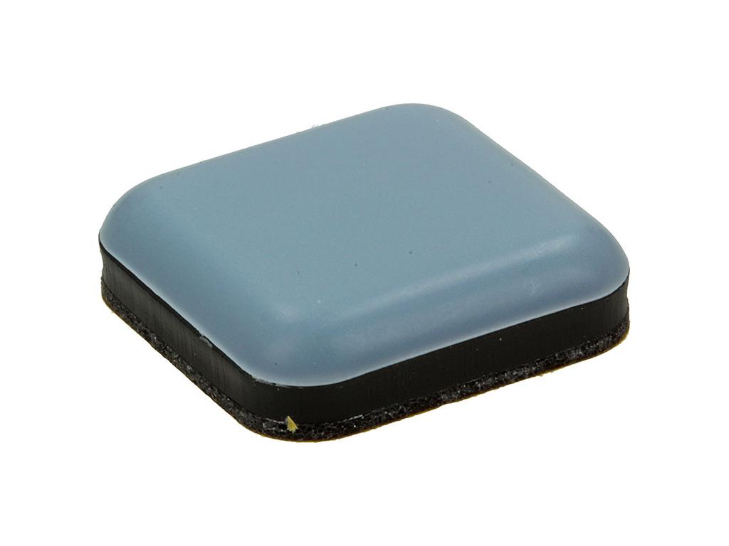 ZELFKLEVENDE GLIJPASTILLES GRIJS 25X25MM - 4 STUKS