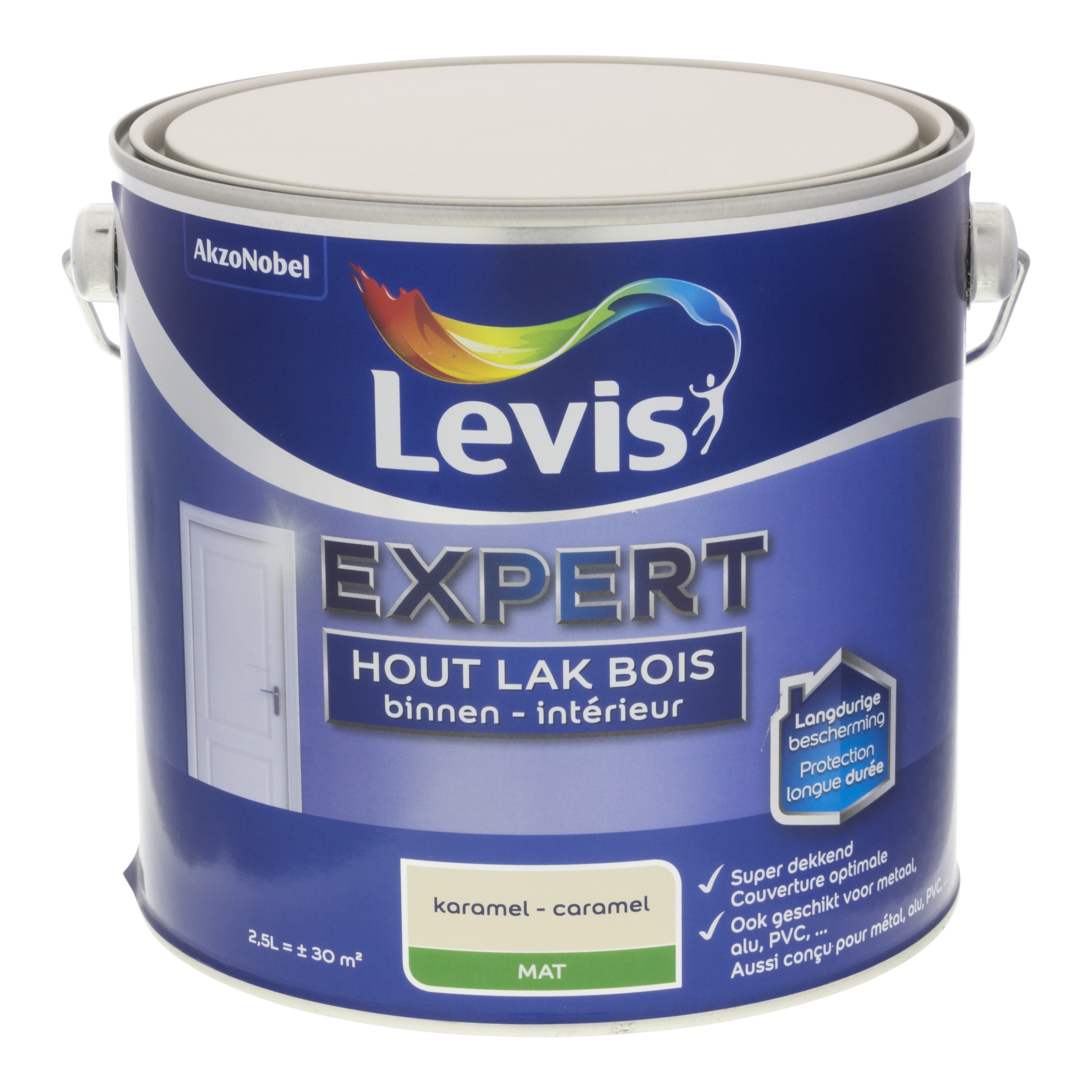 LAK EXPERT HOUT BINNEN MAT 2,5 L KARAMEL
